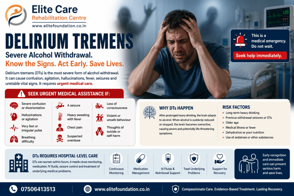 Delirium Tremens: Warning Signs, Risk Factors and Emergency Treatment