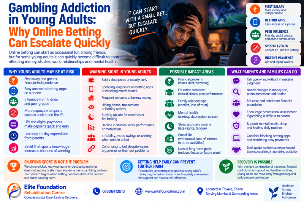 Gambling Addiction in Young Adults: Why Online Betting Can Escalate Quickly
